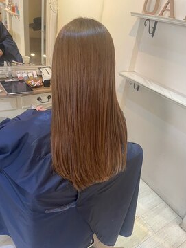 ナンバー ユアイロ 川崎(N° uairo) 【池田】艶髪/ミルクティーベージュ/透明感カラー/秋色/ブラウン