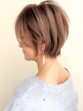 ゴカン バイ ジル ブラン 名古屋(Gokan by JIL BLAN) ハイライトバレイヤージュダブルカラーショートカット30代40代
