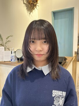 キャリコ(calico) 《maya》サイドレイヤー*レイヤーカット*アッシュブラウン