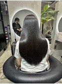 ★小顔前髪ワンカールレイヤーカット黒髪ネビージュボブルフ