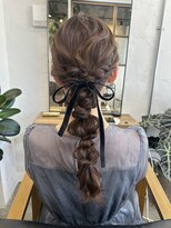 イット(it.) kana 結婚式 ヘアセット 編みおろし