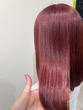 クク(coucou) 髪質改善カラー×透明感ピンクミディアム