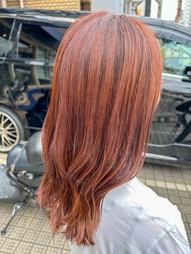 サラ(sara) ブリーチなしレッドブラウン