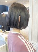 福山Caary韓国丸みボブ内巻きヘンリーボブ湿気対策ヘアスタイル