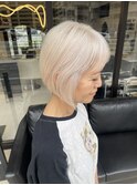 ミルクティーベージュ/ホワイトベージュ/ベージュ/抜きっぱなし