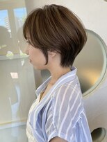 ヘアメイク シンズ レインボー(Hair Make SHIN'S RAINBOW)&nbsp;ショートボブ/大人巻き/ぷつっとボブ/ナチュラルモード/高松