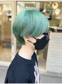 ブリーチ1回/ミントグリーン/ルーツカラー【SYUK高円寺】kanna