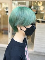 シュク 高円寺(SYUK)&nbsp;ブリーチ1回/ミントグリーン/ルーツカラー【SYUK高円寺】kanna