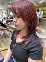 ヘアポケット スタイル店(HAIR POCKET)&nbsp;ロングウルフ☆ピンクバイオレット