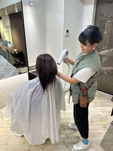 【仕上がりは何もつけずに乾かします】(広島市安佐南区/大町/髪質改善)