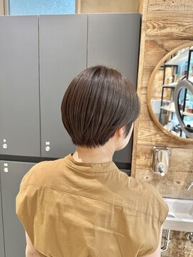 ベイショア(Bay Shore NY) 【ショートヘア/丸みショート/オリーブブラウン】