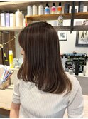 黒髪/表参道ハイライト/オリーブグレー/小顔/ココアベージュd52