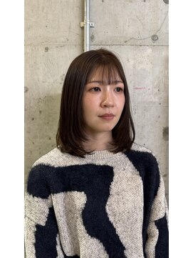 ブラウンカラー×レイヤーカット