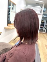 グランルッソ 広島本通(GRAN LUSSO) くびれ外ハネボブ×ボルドーカラー(2/26)