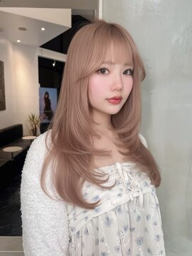 シェノン 表参道(CHAINON) 表参道/イメチェン/ピンクベージュ/アンブレラカラー/前髪/渋谷