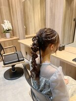 ソルビア ヘアセット(solvia)&nbsp;ポニーの編み下ろし