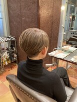 シャンプーボーイ 佐賀(SHAMPOO BOY)&nbsp;明るいキャリア風/白髪ぼかし　　【ショートカット/佐賀美容室】