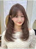 20代30代40代◎韓国式小顔レイヤースタイル