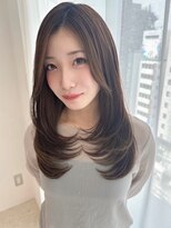 モナザスカイ 栄(MONA the SKY)&nbsp;【MONA】顔周りレイヤー/ラテグレージュ/ショコラブラウン