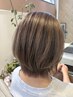 【ハリコシ復活】カット+根元カラー+マイクロバブル ￥10800