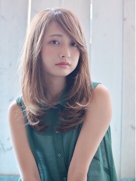 ラべリー 池袋(LOVELEY) ワンカール ひし形シルエット 切りっぱなしボブ エアリー
