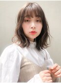ひし形シルエット 顔まわりレイヤー
