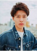 アップバングカジュアルメンズショート