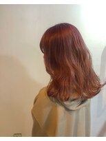 ヘアメイク オブジェ(hair make objet) ハイトーンピンク　韓国スタイル
