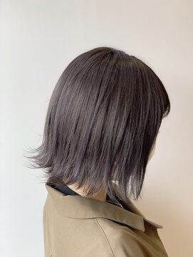 ジーナ 札幌(Zina) 【Zina札幌】イメチェン毛先パーマ耳かけ×フォギーベージュ