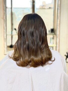 ヘアー メロディー(hair MELODY) 【ツヤ感】　グラデーション風ミディアム