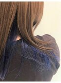 インナーブルー×艶髪アクセントカラー【OAKあざみ野】