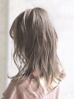 オーブ ヘアー アムール 学芸大学店(AUBE HAIR amour) 【AUBE HAIR】フォギーミルクベージュ_フリンジソフトウェーブ