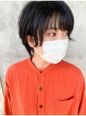 『 暗髪ショート×ワンカールパーマ 』ふんわりパーマスタイル☆