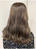 マロンベージュ　ニュアンスマッシュ　チラ見せカラー