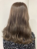 ヘッズ 本八幡店(HEADS)&nbsp;マロンベージュ　ニュアンスマッシュ　チラ見せカラー