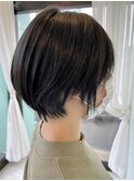 丸みショート☆くびれ☆ピアスカラー☆10代☆20代☆30代