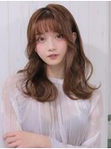 《Agu hair》透明感カラーのリッチカールセミ