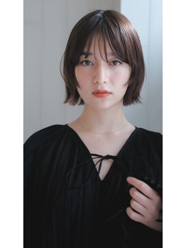 ガーデン ジングウマエ(GARDEN jingumae) 丸みボブ/切りっぱなしボブ/フェイスレイヤー/暗髪/美髪