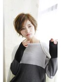30代40代丸みショートボブ ハイライト【代官山】