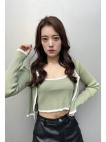 ロンド ストラーダ 心斎橋(Lond strada)&nbsp;韓国前髪顔周りロング×デザインカラー[心斎橋/髪質改善]