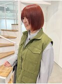 【カット+高濃度水素カラー+3ステップTR】オレンジカラー
