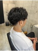 無造作スパイラルパーマ
