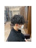 MEN'SHAIR/アップバング/ツーブロック/束感ショート/波巻き