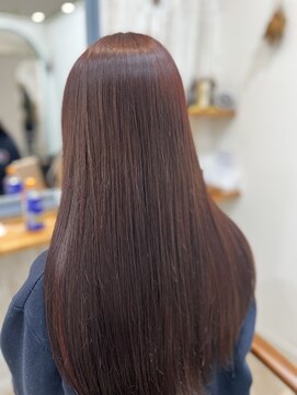 ルヴェール 茜部店(LeVert) カシスピンクカラー　ブリーチあり