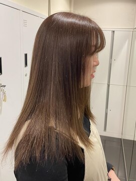 スタイル 茅ケ崎(STYLE) 【フウカ】ワンカラーで艶髪ベージュカラー