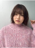 デジタルパーマ/オリーブベージュ/韓国/ボブ/パーマ/グレージュ