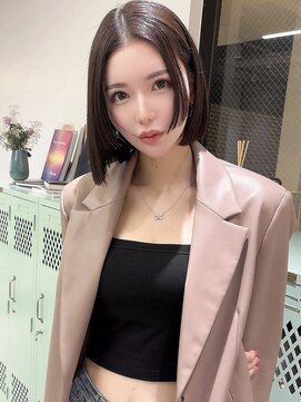 ホロ(hollo) 姫カットボブ_切りっぱなし_タッセルボブ