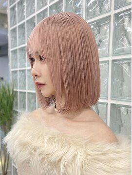 サンク 原宿 表参道(cinq) ダブルカラーミルクティーベージュピンクラベンダーベージュ20代