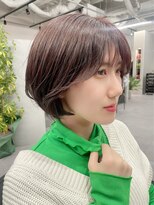 ジエクト アイロ(The Ect ilo)&nbsp;可愛い丸みショートボブ×チョコブラウン　メルティカラー