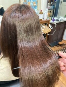 【髪質改善縮毛矯正】しなやかで柔らかい仕上がりにリピーター多数！貴方史上最高の美髪を叶える☆